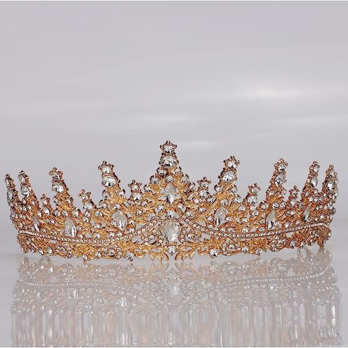Crown and Tiara Headbands for Women Gold Beautifully Tiara & Crown Girls Bride Headpiece for Wedding Cosplay Halloween Cos...