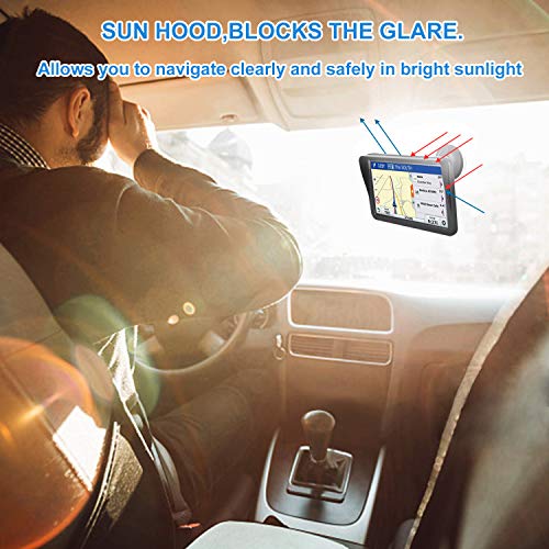 GPS Navigator for Car Truck RV,Navigation System 9 Inch Touchscreen with，Support Voice Turn Direction Guidance/Speed and R...
