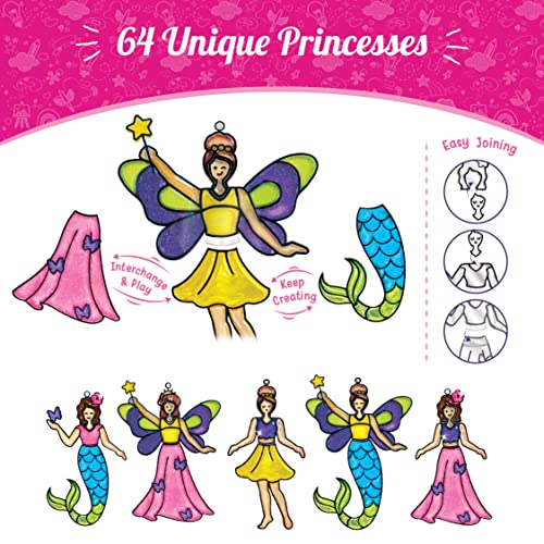 Imagimake Window Art Princess | Suncatcher Kit | Arts and Crafts for Kids Ages 8-12 | Girls Toys Age 6-8 | Unicorn Gifts f...