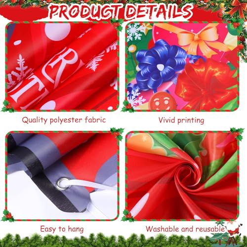 Panelee Christmas Truck Photo Props Xmas Gifts Truck Selfie Frame Backdrop Banner Merry Christmas Car Backdrop Decorations...