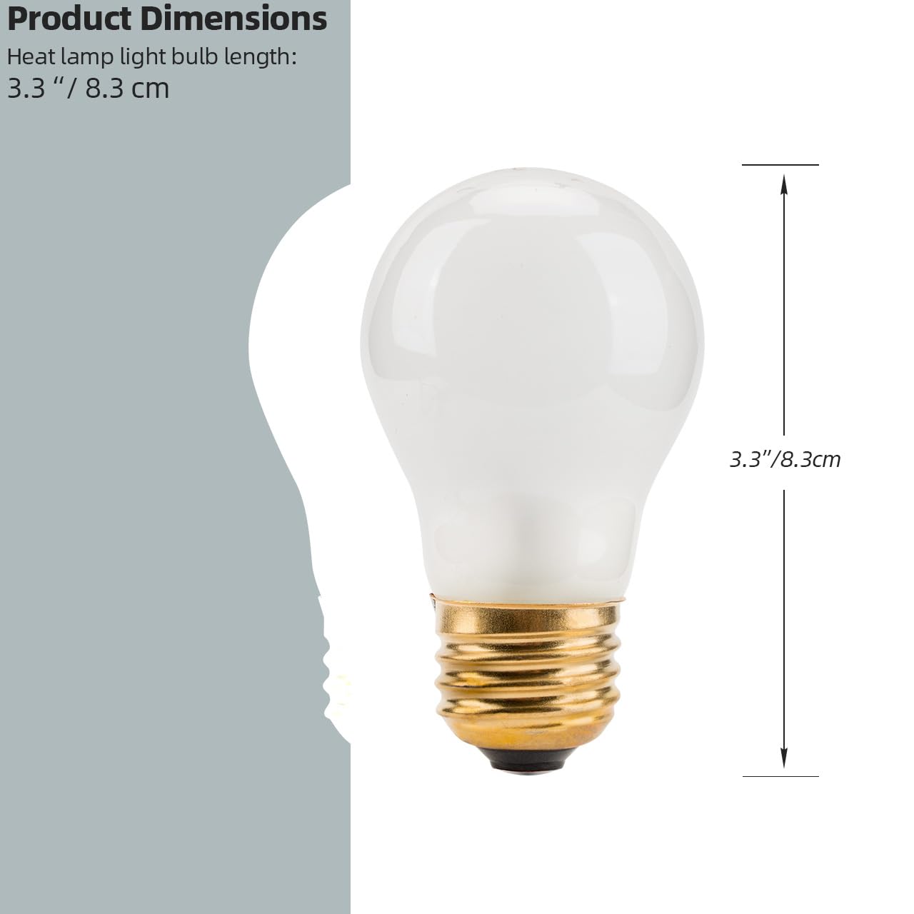 GRONGU 02.30.265.00 40 Watt Light Bulb Compatible with Hatco Heat Lamp Bulb, 120V E26 Oven Light Bulb 40W High Temp, 8 Packs