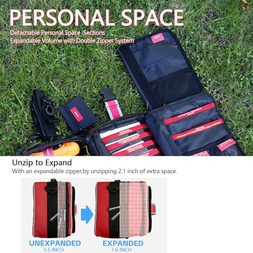 Advanced Comprehensive First Aid Kit with Well Organized Labelled Compartments Removable MOLLE System First Aid Trauma Kit...