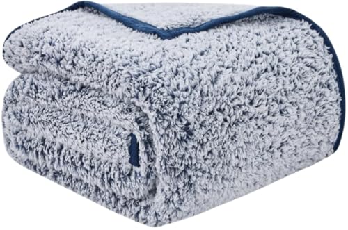 EMME Soft Sherpa Fleece Blanket Queen Size Reversible Plush Fluffy Large Blanket Warm Decorative Boho Cover for Sofa, Couc...
