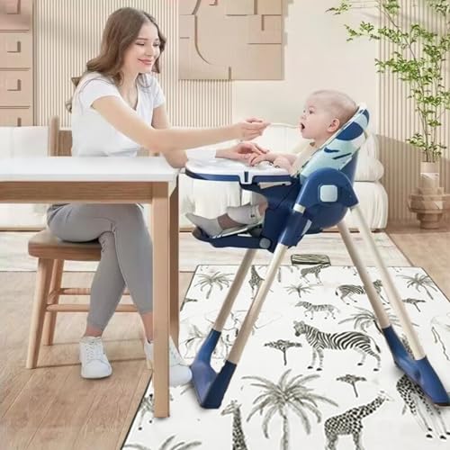 Insular Baby Splat Mat for Under High Chair/Arts/Crafts, Anti Slip and Waterproof Splash Mat for Floor, Portable Picnic Ma...