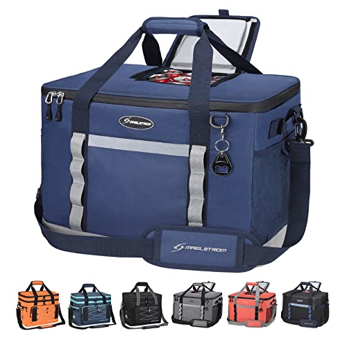 Maelstrom Collapsible Soft Cooler Bag,35/55/75 Cans Beach Cooler with Flip Top Lid, Ice Chest, Leakproof & Portable for Be...