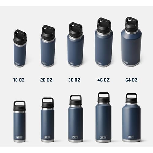 YETI Rambler Bottle Chug, Vaccum Insulated Stainless Steel Bottle with Leakproof Chug Cap, Cherry Blossom, 18 oz (532 ml)