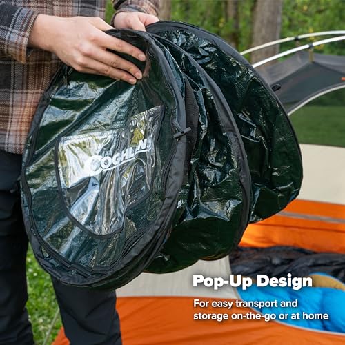 Coghlan's Pop-Up Lightweight Trash Can – Collapsible Waste Bin for Camping, RV, Outdoor Events, and Travel – Durable, Comp...