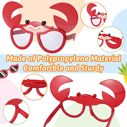 24 Pcs Luau Sunglasses - Funny Hawaiian Glasses for Tropical Beach Themed Party Supplies - Plastic Eyeglasses for Photo Bo...