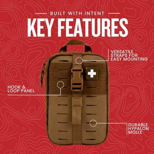 MY MEDIC MyFAK Standard - Ifak First Aid Kit - HSA FSA - 132 Life Saving Trauma and Medical Items - Survival Kit for Campi...
