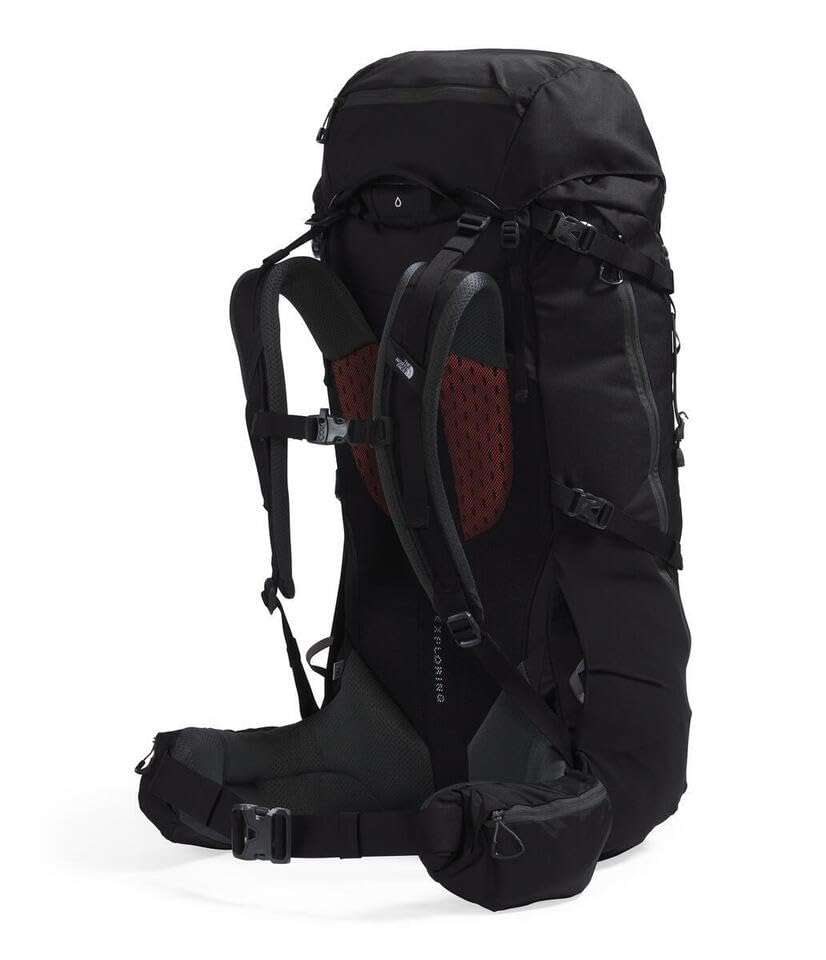 The North Face Terra 55 Backpack - Unisex Hiking Pack, Cinch-Top Opening with Zipper, Pole & Ice Axe Attachments, TNF Blac...