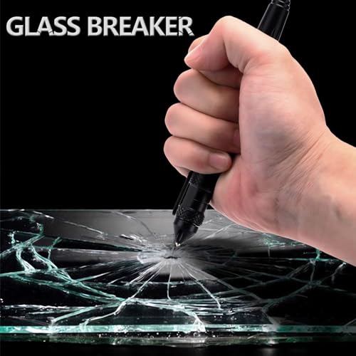 Lsqurel Tungsten Steel Tactical Pen for Glass Breaker Mutifunction Defense Pen (4 Pack)