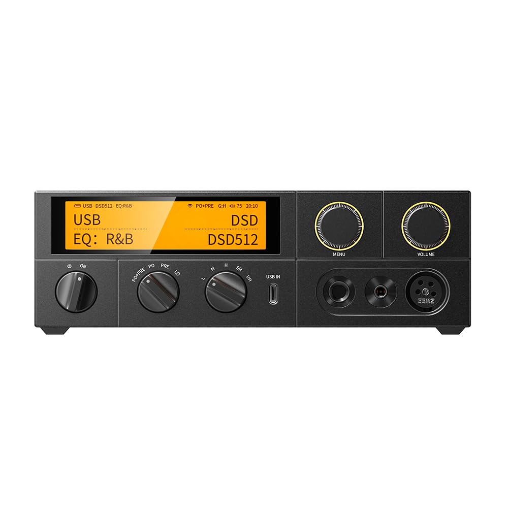 Fiio K17 Desktop Dac&Headphone Amplifier Ak4191+Ak4499Ex*2, 31-Band Peq, Mqa,Support Dsd512 32Bit/768Khz With Remote Control (Bl