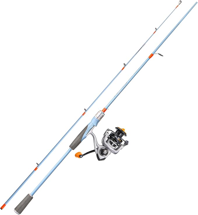 Fishing Reel Rod Combo, 24Ton Graphite Blanks 2-Piece Casting & Spinning Rod for Bass Fishing