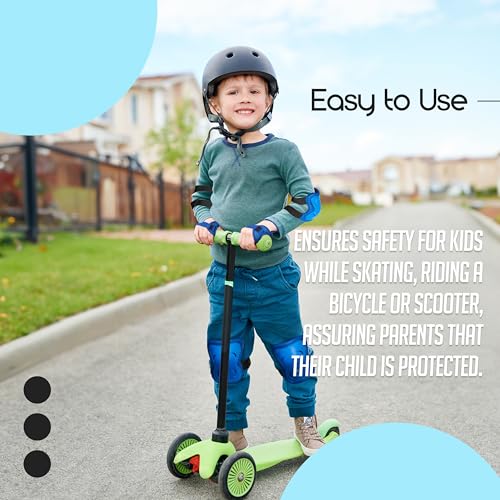 banana bike Rollerblade Pads for Kids - Knee Pads, Elbow Pads, Wrist Guards - Knee Pads for Kids - Protective Gear for Out...