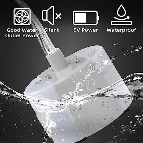 Ultra-Quiet Replacement Pump for Stainless Steel Cat Water Fountains - SMA-800 Motor - Safe and Easy to Clean with Low Vol...
