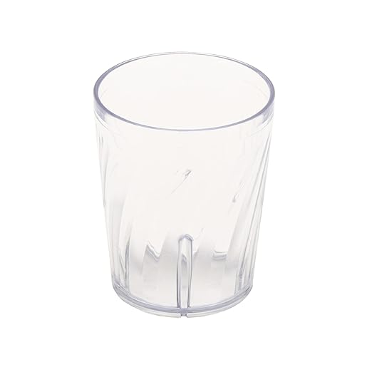 G.E.T. Vintage Swirl Unbreakable Restaurant Tumblers (Set of 12) 6 Ounce Clear | for Restaurants and Home, Dishwasher Saf...