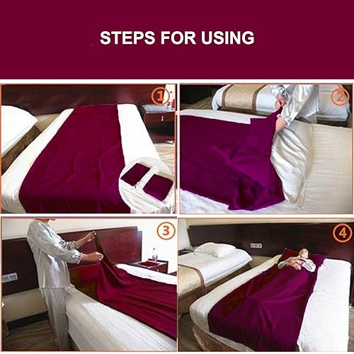 Sleeping Bag Liner Portable Travel Sleeping Sack Sheets Lightweight and Compact Camping Sheets for Adults Comfortable Line...