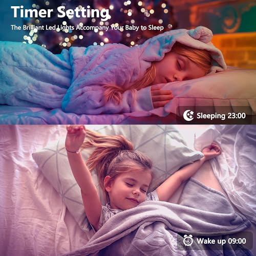 100FT Led Lights for Bedroom, Color Changing RGB Led Strip Lights Indoor, Music Sync Led Light Strip with Remote and App C...