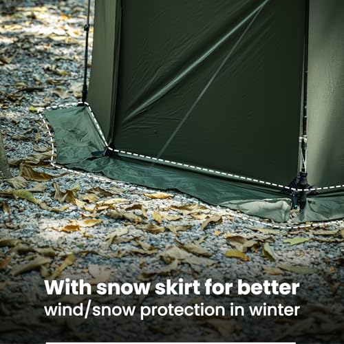 OneTigris TEGIMEN Hammock Hot Tent with Stove Jack - Spacious, Versatile Wall Tent with Snow Skirt - 3000mm Waterproof