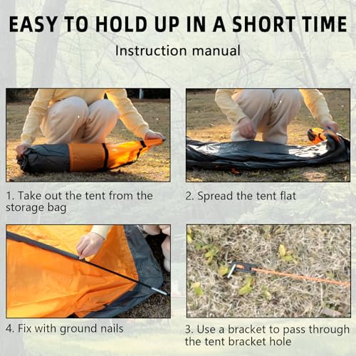 Arctic Lemmings 2-3 Person Backpacking Tent, 3-4 Season Lightweight Waterproof Tents with Two Doors for Outdoor Camping, H...