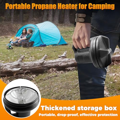 Propane Heater 8500BTU Portable Camping Gas Heater Tent Heater with Reinforced Base Propane Gas Tank Holder for Outdoor Ca...