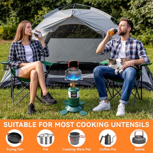 KOMAN Camping Propane Stove,Portable Camping Stove, Backpacking Stove Propane Camping Stove,10000BTU Single Burner Propane...