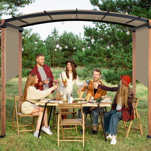 Universal Canopy Cover Replacement for 17x6.8 Ft Outdoor Pergola Structure, Garden Pergola Shade for Gazebo Patio Porch Ba...