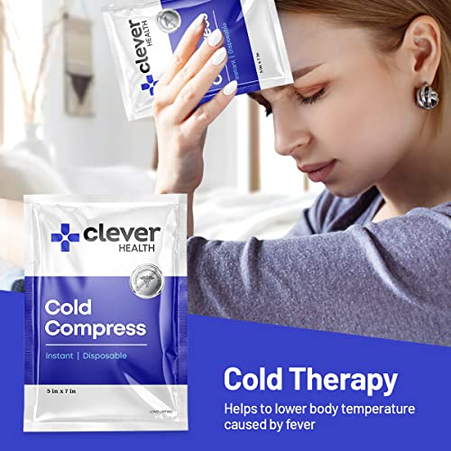 Instant Cold Pack | Disposable Ice Packs - Cold Therapy - for Injuries, Swelling, Inflammation, Muscle Strains, Sprains, P...