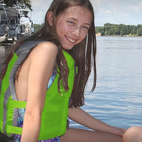 Stohlquist Fit Youth Life Jacket - Coast Guard Approved, High Mobility PFD, Buoyancy Foam, Fully Adjustable for Children A...