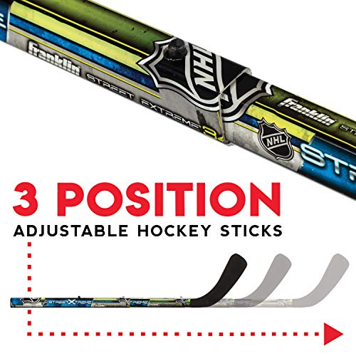 Franklin Sports - NHL Kids Folding Hockey Goals Set - (2) Street Hockey & Knee Hockey Goals - (2) Adjustable Youth Hockey ...