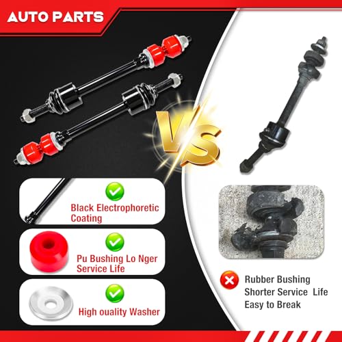 55398938AC Front Stabilizer Bar & K80894 Sway Bar Kit Compatible with 2009-2010 Dodge Ram 1500 2011-2018 Ram 1500 2019-202...