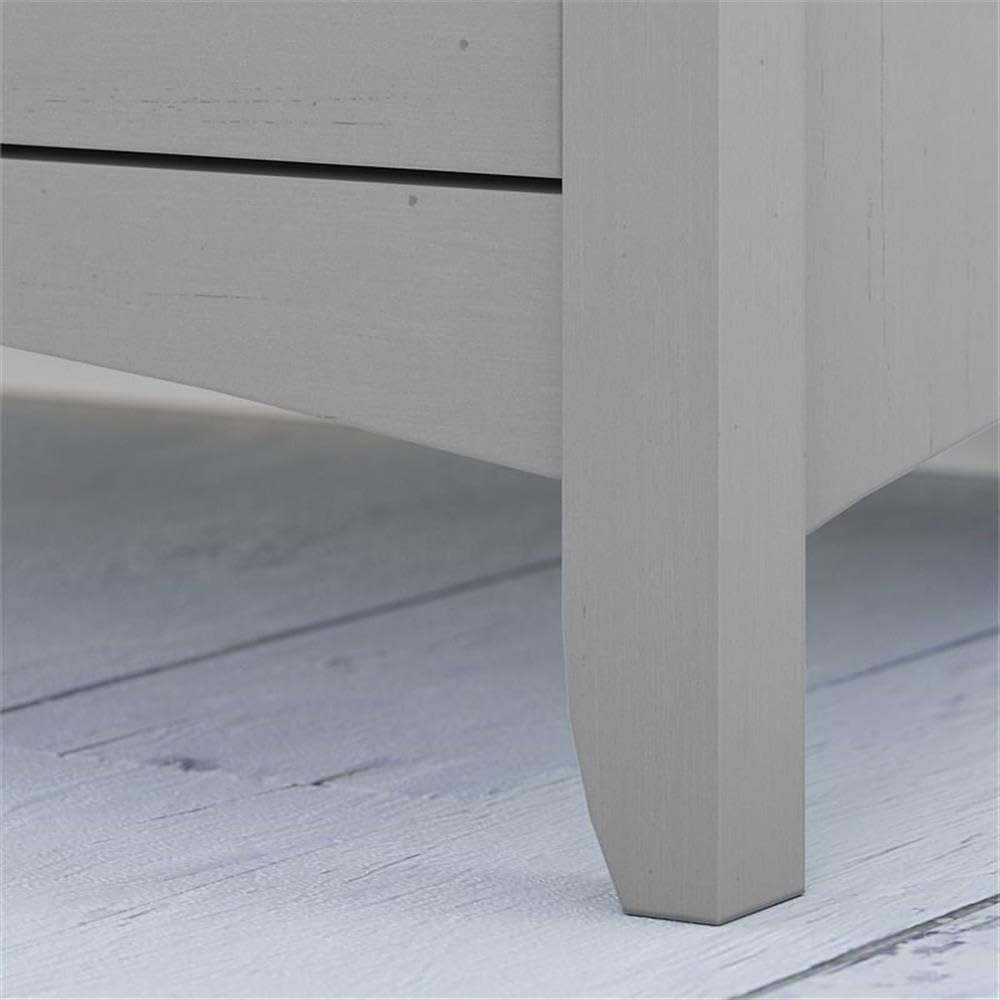 Bush Furniture Salinas Entryway Storage Set with Hall Tree, Shoe Bench and Accent Cabinet in Cape Cod Gray