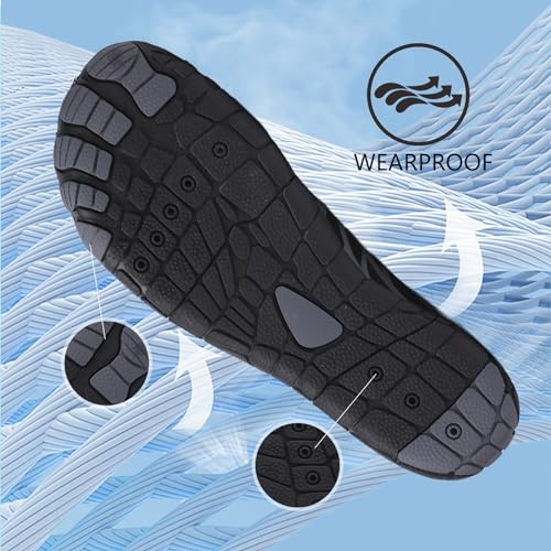 SIOSNETA Hike Barefoot Shoes for Women Men, Breathable Non-Slip Athletic Footwear, Wide Toe Water Shoes for Hiking, Non-Sl...