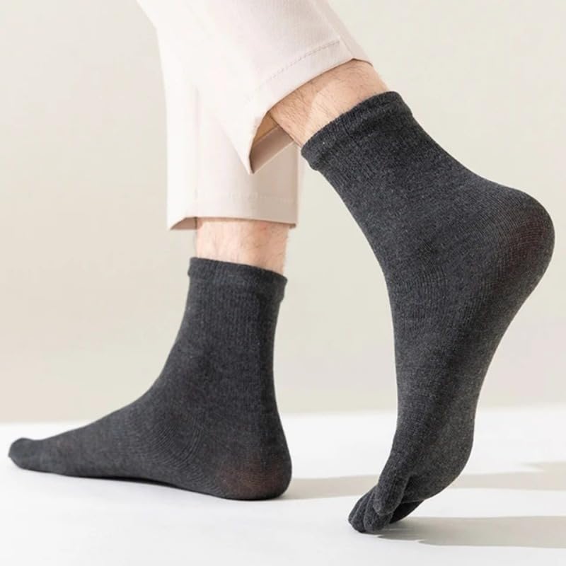 3pairs Comfortable Five Fingers Socks for Men and Women Toe Socks Crew Breathable Sports Running Ankle Sock,EUR 35-43