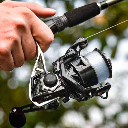 KastKing Megatron Spinning Reel, Freshwater and Saltwater Spinning Fishing Reel, Rigid Aluminum Frame 7+1 Double-Shielded ...