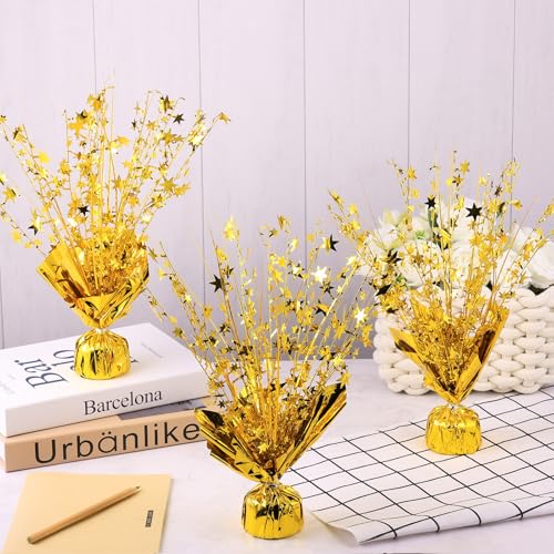 12 Pack Metallic Foil Spray Centerpiece Star Table Decoration Burst Table Centerpieces for Birthday Weddings Anniversaries...