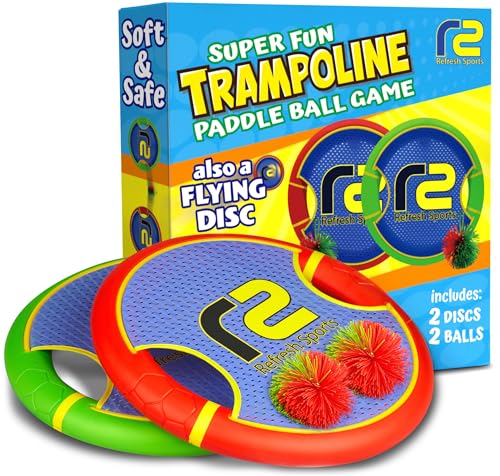 Fun Bouncy Paddle & Stringy Ball Toss & Catch Game - Easy to Use for Kids All Ages - Soft Foam Design for Safe Play Indoor...