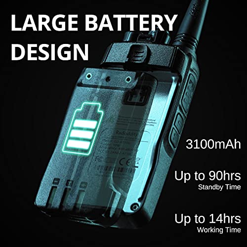 Radioddity GD-AT10G DMR Handheld Ham Radio 10W Digital Analog Long Range (UHF Only) with GPS APRS, 3100mAh Rechargeable Ba...
