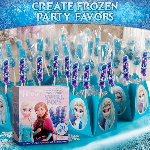 Frozen Lollipops Swirl 20pk- FrozenCandy For Frozen Party Favors & Elsa Birthday Party Decorations - Elsa And Anna Themed ...