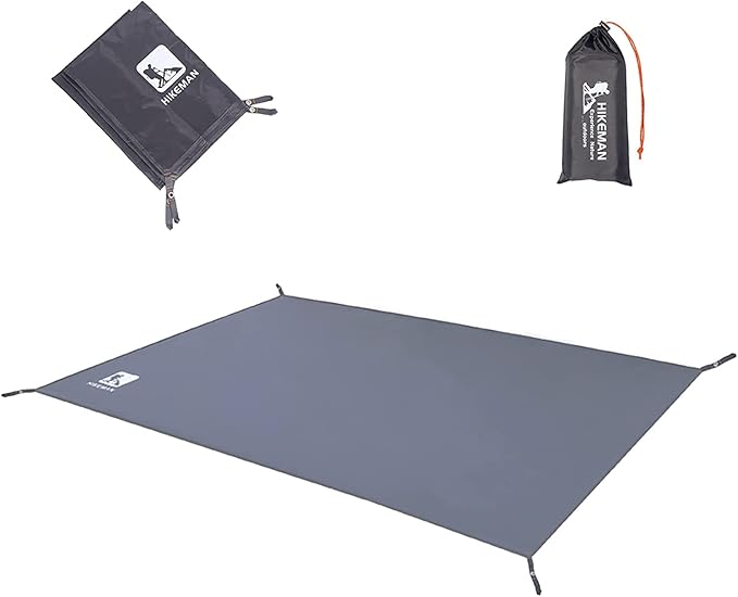 Hikeman Tent Footprint - Waterproof Camping Tarp, Heavy Duty Tent Floor Saver, Ultralight Ground Sheet Mat for Hiking, Bac...
