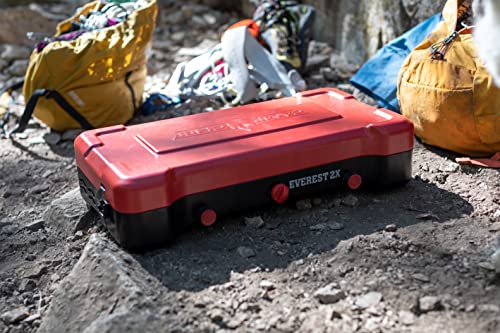 Camp Chef Everest 2X 2-Burner Camping Stove - Portable Propane Cooktop with 40,000 BTUs of Power, Folding Lid, Wind Guards...