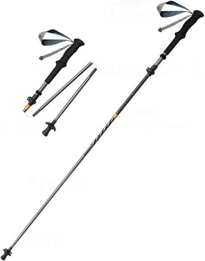 Naturehike 1 PCS UL 3K Carbon Fiber Trekking Pole-7075 Aluminum Adjustable Collapsible 3 Section Ultralight Hiking Stick w...