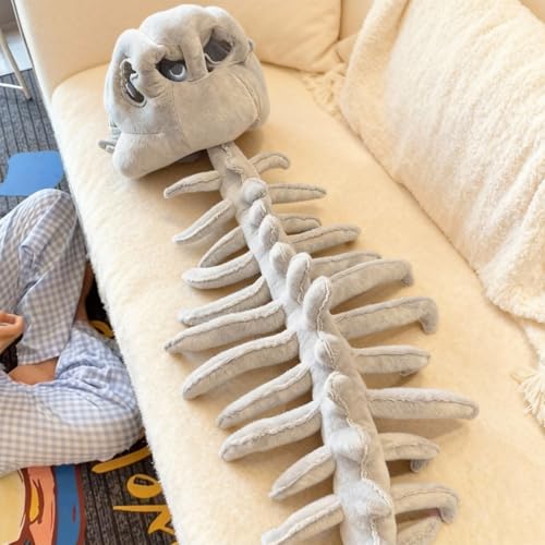 Dinosaur Skeleton Costume SetSpinosaurus-Style Dino Outfit – 3D Skull Headpiece & Spine for Dress-Up, Parties & Photos