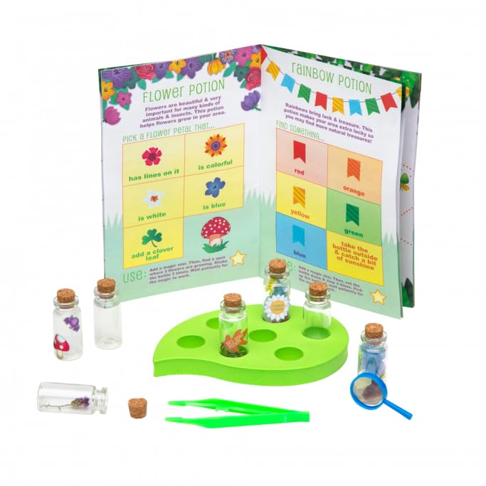 Craft-Tastic Scavenger Hunt Potions - Nature DIY Craft Kit - Create Magical Nature Potions - Makes 7 Potions - Comes with Recipe Book - Ages 4+ with Adult Help