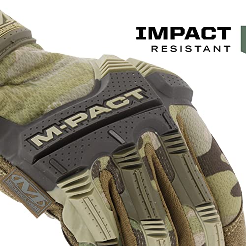 Mechanix Wear: M-Pact Tactical Gloves with Secure Fit, Touchscreen Capable Safety Gloves for Men, Work Gloves with Impact ...