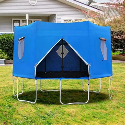 6FT/8FT/10FT/12FT/14FT/15FT Trampoline Tent, Trampoline Tent Cover, Waterproof Oxford Trampoline Canopy, Trampoline Sun Sh...
