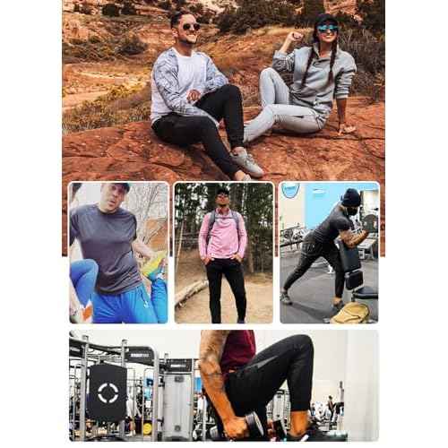 baleaf Men's Joggers Pants Athletic Workout Track Running Gym Lightweight Quick Dry Tapered Jogger Zipper Pockets