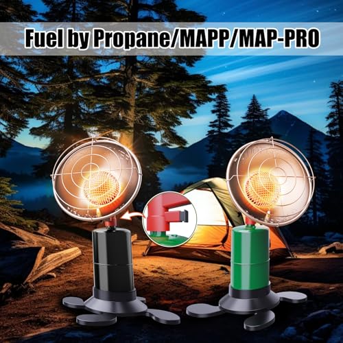 Buyplus Propane Heater - 10000BTU Portable Patio Heaters for Outdoor Use, Camping Heater with Electronic Ignition, Control...
