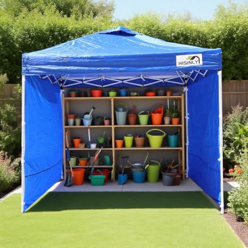 8x8 Pop Up Canopy Tent, Waterproof 210D Oxford, 3 Removable Sidewalls, Vented Roof, Wind-Resistant Steel Frame, UPF 50+, W...