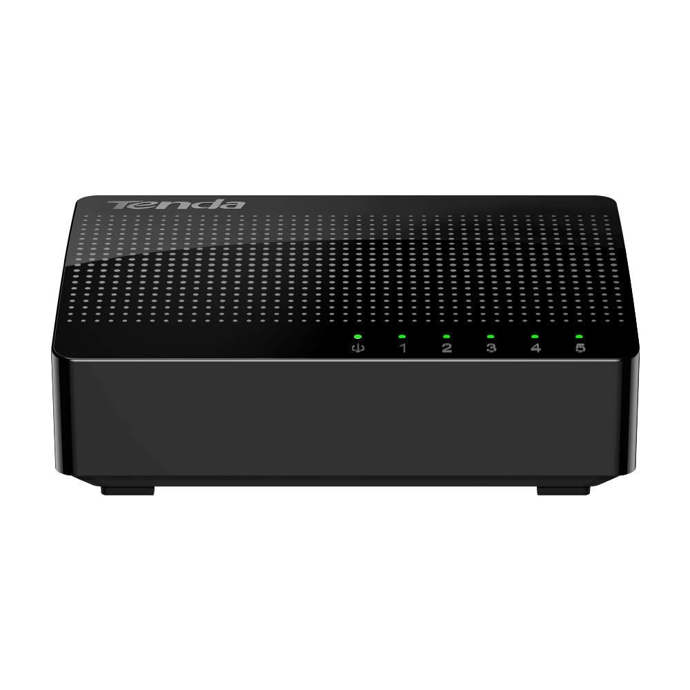Tenda 5-Port Unmanaged Gigabit Ethernet Switch, Ethernet Splitter(Sg105)|Plug & Play|Shielded Ports|Plastic Case|Desktop/Wall-Mo